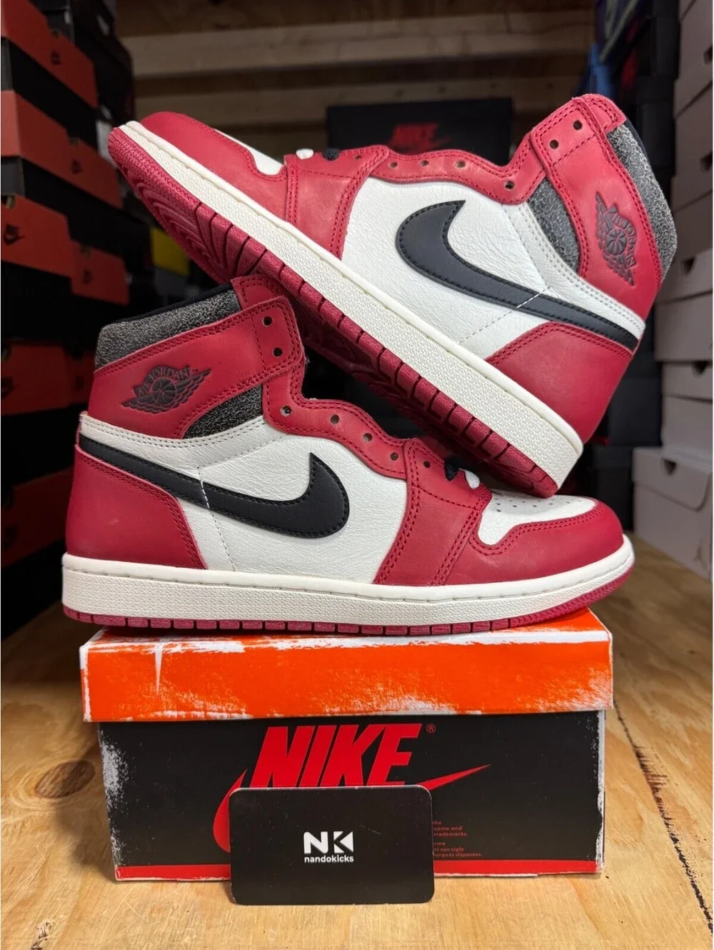 Air Jordan 1 Retro High OG 'Chicago Lost & Found' DZ5485-612 MENS SIZE 8